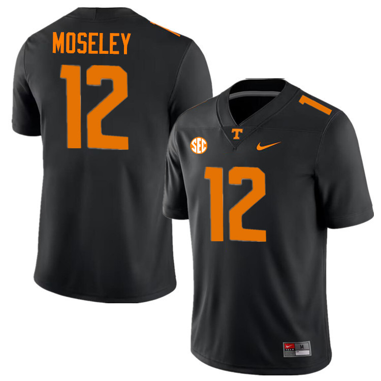 Emmanuel Moseley Tennessee Jersey,Tennessee Volunteers #12 Emmanuel Moseley College Jersey-Black